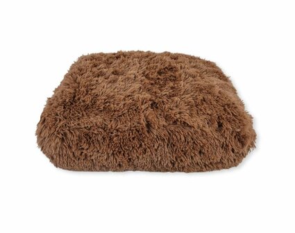 Dierenmatras Hondenkussen - Kattenkussen -  Fluffy Lounge Serie - Bruin - Diverse Maten