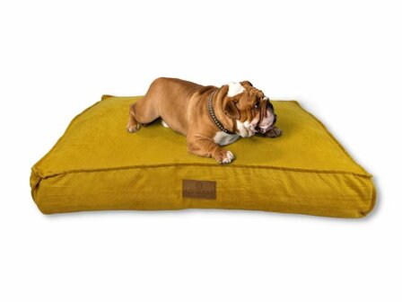 Hondenkussen - Kattenkussen - Velours Soft Serie - Yellow Gold - Diverse maten