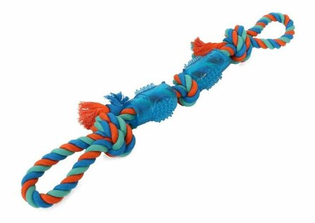 TPR Rubber Dog Chew met Knooptouw (40 cm)