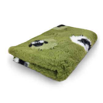 Vetbed Farm Animals - Woolly Sheep Groen - Anti-Slip - Rol van 10 meter