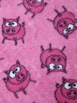 Vetbed Farm Animals  - Pinky Piglet - Anti-Slip - 5 Stuks 150x100 cm