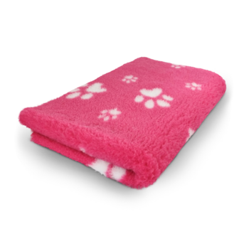 Vetbed Fuchsia + Voetprint - Anti-Slip - 10 Stuks 150x100 cm