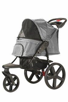 Hondenbuggy Comfort - 3 Wielen - Antraciet