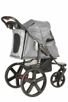 Hondenbuggy Comfort - 3 Wielen - Antraciet