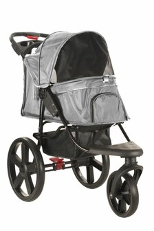 Hondenbuggy Comfort - 3 Wielen - Antraciet