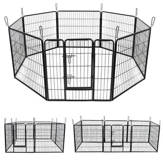 Konijnenren Professioneel Zwart M 640/60H