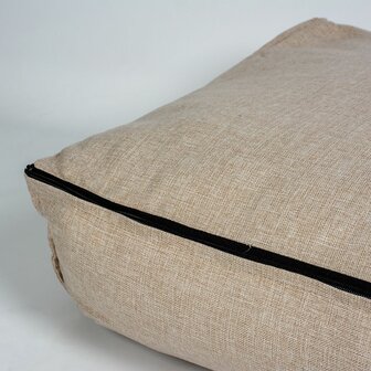 Hondenkussen Riva - Extra Dik Matras - Beige - Orthopedische Silicone Vulling - Diverse Maten