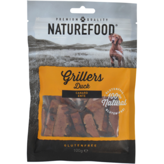 Naturefood Grillers - Eend - 100% Natuurlijke Hondensnacks