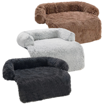 Hondenmat Comfy - Fluffy Pluche Hondenmand - Kattenmand - L - 115x95 cm