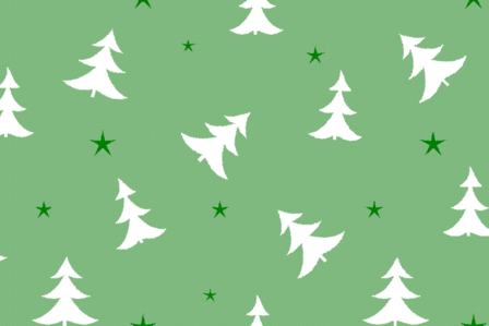 Vetbed Kerst - Christmas - Starry Pine - Gem&ecirc;leerd Groen - Anti-Slip - 5 Stuks 150x100 cm