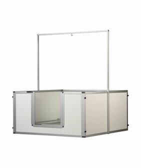 Werpkist XL - 120x120x60 cm - Met Warmtelampbeugel