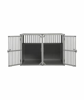 Aluminium Autobench Extreme - Recht - Dubbel - 100x95x67 cm - Met Spijlen - Vaste bench