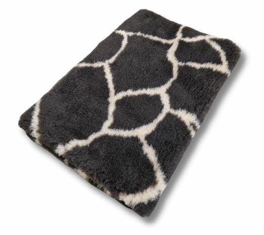 Vetbed Giraffeprint Donkerbruin - Anti-Slip