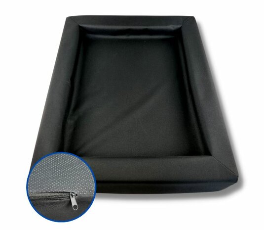 Loungebed Hondenbed - Waterproof Polyester - Zwart - Diverse Maten