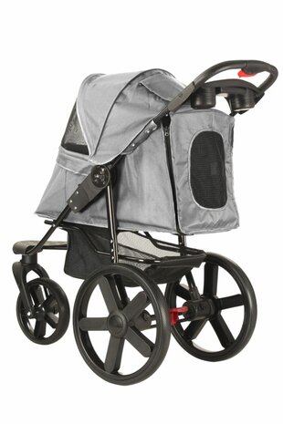 Hondenbuggy Comfort - 3 Wielen - Antraciet