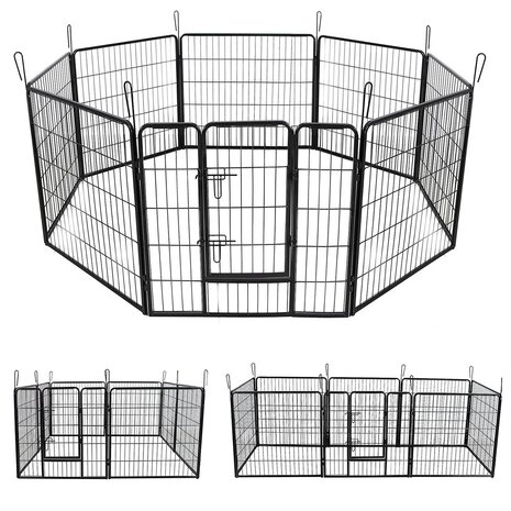 Konijnenren Professioneel Zwart L 640/80H