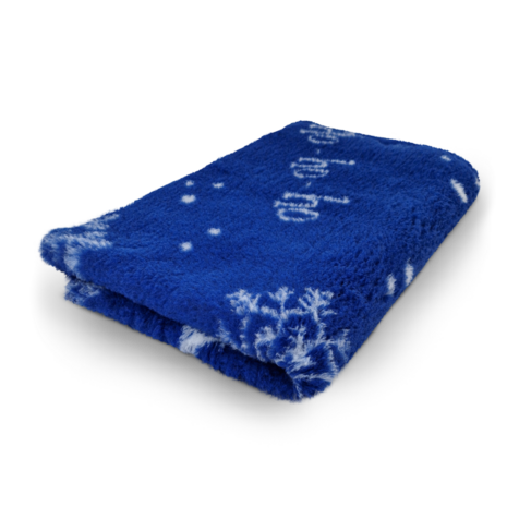 Vetbed Kerst - Christmas - Ho-Ho-Ho - Blauw - Anti-Slip - Rol van 10 meter