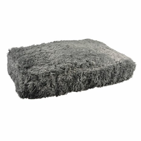 Dierenmatras Hondenkussen - Kattenkussen -  Fluffy Lounge Serie - Antraciet - Diverse Maten