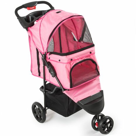 Hondenbuggy Roze