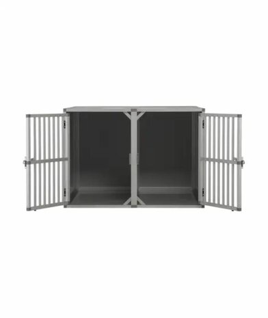 Aluminium Autobench Extreme - Recht - Dubbel - 100x95x67 cm - Vaste bench