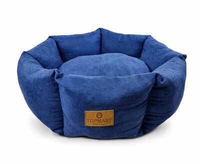 Hondenmand Comfynest - 62 cm - Blauw - Polyester Velours