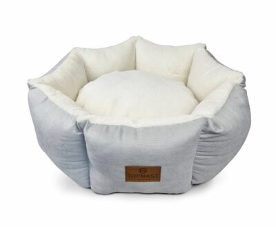 Hondenmand Comfynest - 62 cm - Lichtgrijs - Polyester Velours