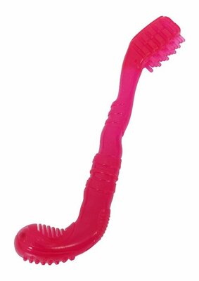 Dog Chew Brush - TPR Rubber - Roze (28 cm)